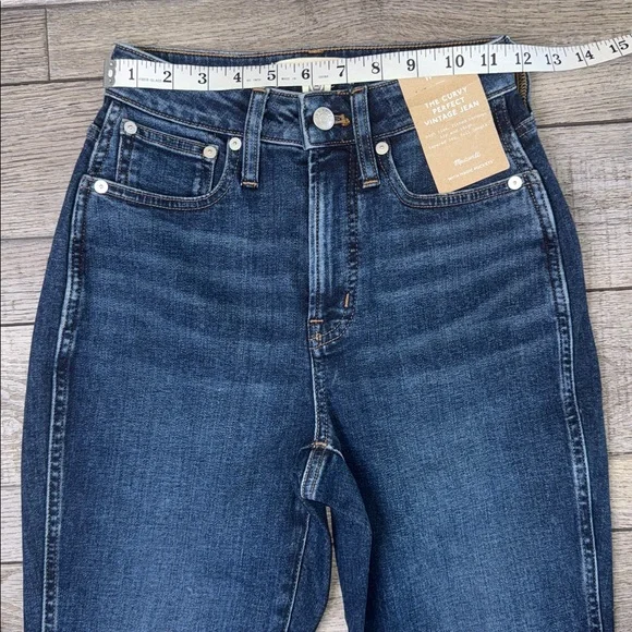 Madewell The Curvy Perfect Vintage High Rise Blue Jeans